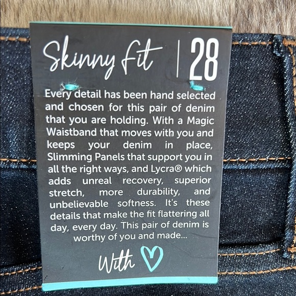 LuLaRoe Dark Blue Skinny Jeans - Picture 4 of 6